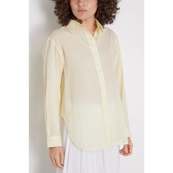 Vanessa Bruno Helianne Button Down Shirt in Citrus FR 34 XS